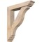 Ekena Millwork Funston Traditional Smooth Bracket w/ Offset Brace, Douglas Fir, 5 1/2"W x 26"D x 30"H BKT0604X26X30FST01SDF - alternate 1